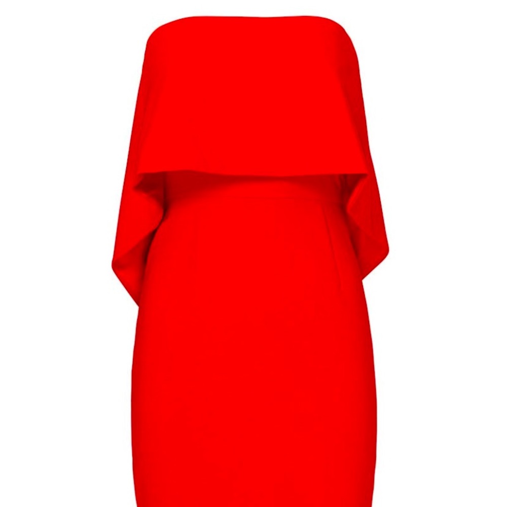 Jay Godfrey Red Popover Dress Size 8